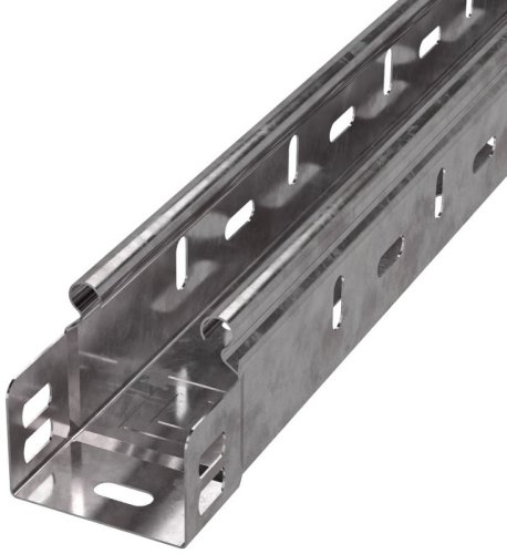 Лоток перфорированный Промрукав Стандарт 50х50х3000 сталь 0,7мм фото Лоток перфорированный Промрукав Стандарт 50х50х3000 сталь 0,7мм картинка